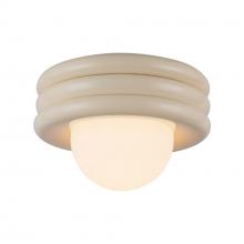 Alora Lighting SF426012PW - Harvey 12-in Pearl White Socket Semi-Flush Mount