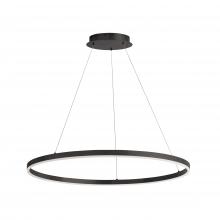 Dainolite CIR-3263C-5CCT-MB - 63W Colour Changing Temperature Chandelier, Matte Black with White Acrylic Diffuser