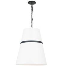 Dainolite SYM-183P-MB-WH - 3LT Pendant,  MB w/ WH Shade