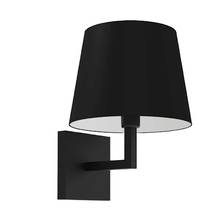 Dainolite WHN-91W-MB-BK - 1LT Incandescent Wall Sconce,  MB w/ Black Shade