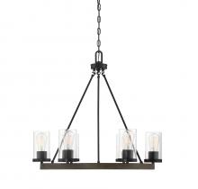 Savoy House Meridian M10070DG - 6-Light Chandelier in Remington