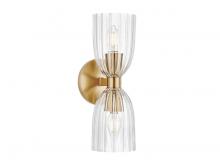 Savoy House Meridian M90121NB - 2-Light Wall Sconce in Natural Brass