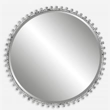 Uttermost 09770 - Taza Aged White Round Mirror