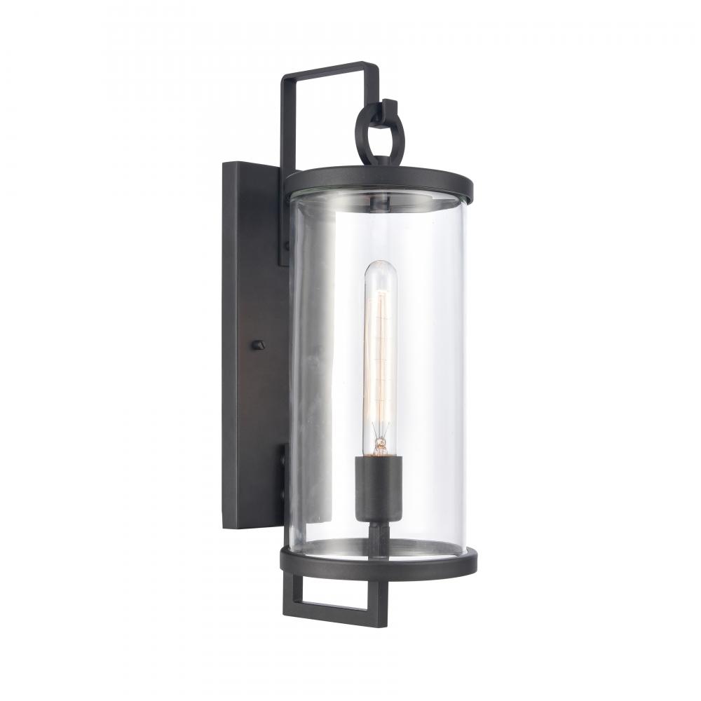 Hopkins 18'' High 1-Light Outdoor Sconce - Charcoal Black