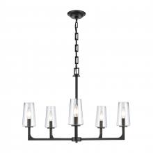 ELK Home 89965/5 - Fitzroy 28'' Wide 5-Light Chandelier - Matte Black