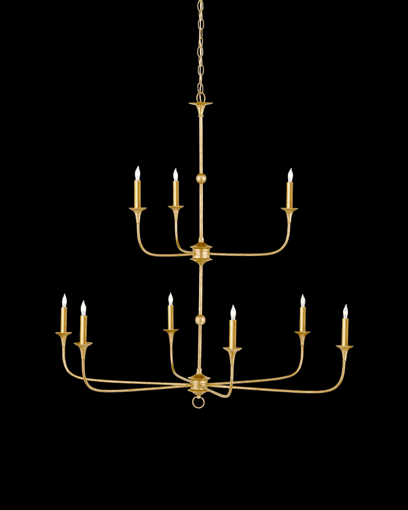 Nottaway Two-Tier Gold Chandel