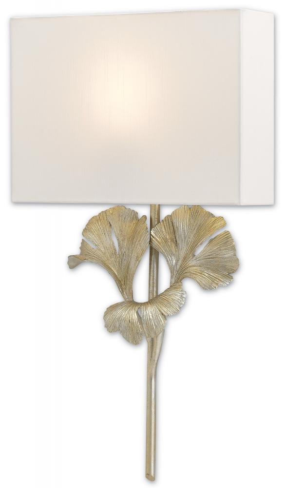 Gingko Silver Wall Sconce