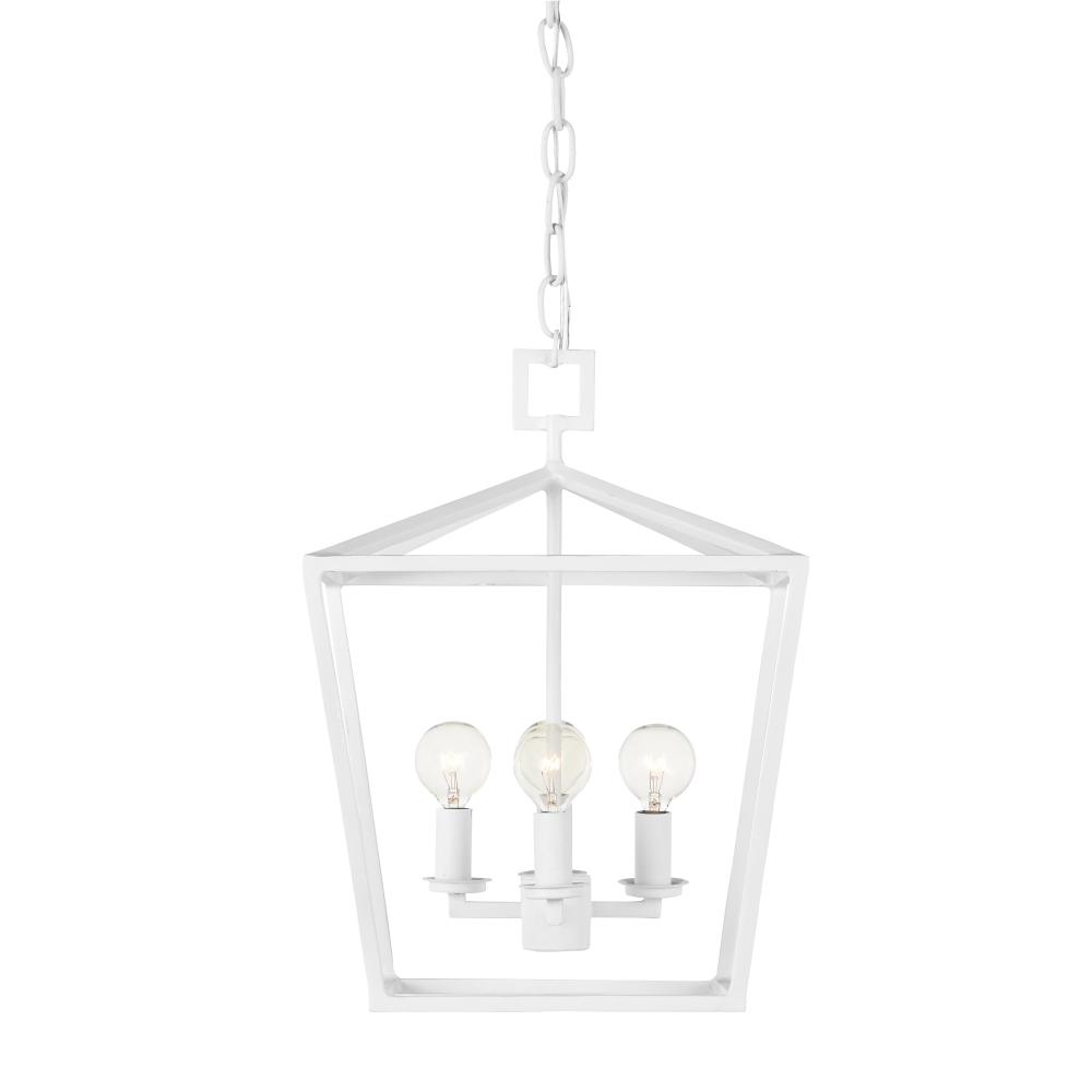 Denison Small White Lantern