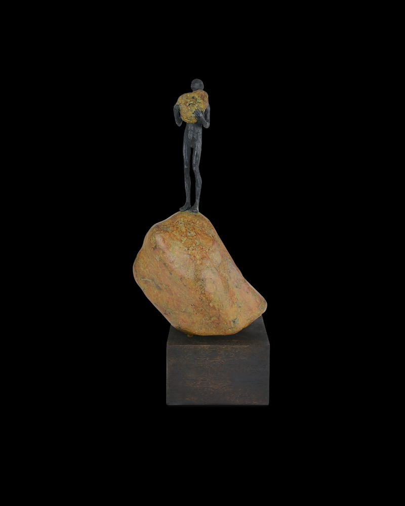 Man on Rock Medium Bronze