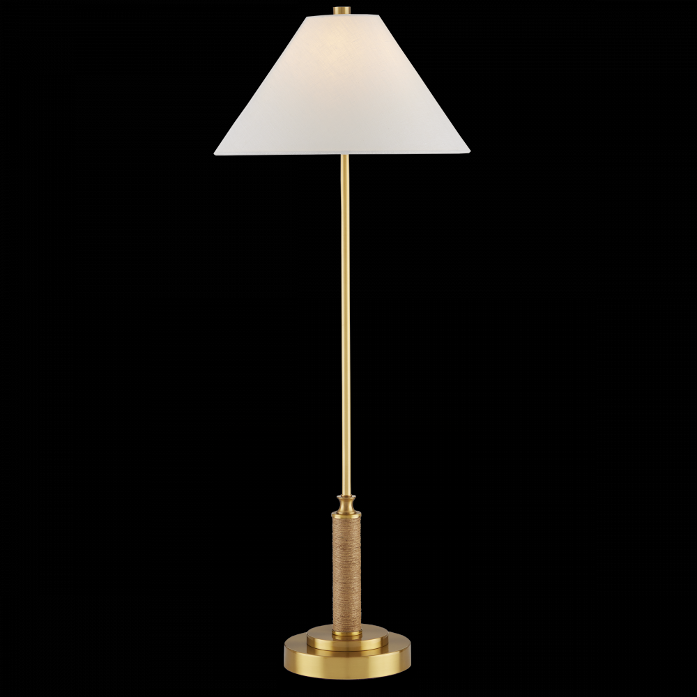 Ippolito Brass Console Lamp