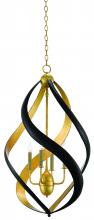 Currey 9000-0321 - Trephine Black & Gold Chandeli