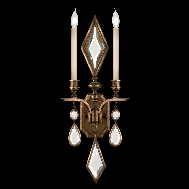 Encased Gems 29"H Sconce